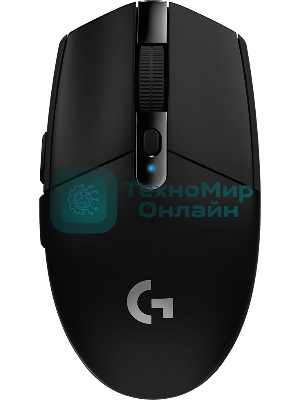 Мышь беспроводная Logitech G304 Lightspeed черный, 12000 dpi, радиоканал, USB, кнопки - 6