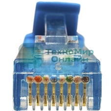 Патч-корд Suprlan 10-0149 UTP RJ-45 вил.-вилка RJ-45 cat.5e 3м синий LSZH 24AWG