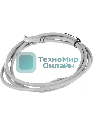 Патч-корд Premier NA102-UTP-C6-2M 10 Гбит/с UTP 4 пары cat.6 CCA molded 2м серый RJ-45 (m)-RJ-45 (m)