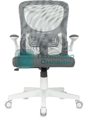 Кресло Бюрократ ASTER N-W TW-04 Neo Grey темно-серый, сетка/ткань, 120 кг, механизм качания