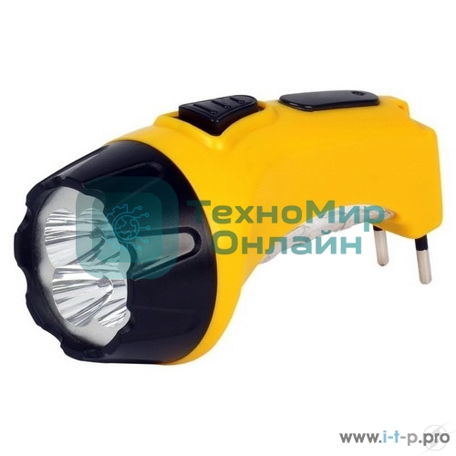 Аккумуляторный Светодиодный фонарь Smartbuy SBF-88-Y 7+8 LED с прямой зарядкой желтый