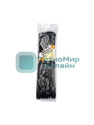 Хомут-стяжка кабельная нейлоновая PROconnect 400 x4,8 мм, черная, упаковка 100 шт.