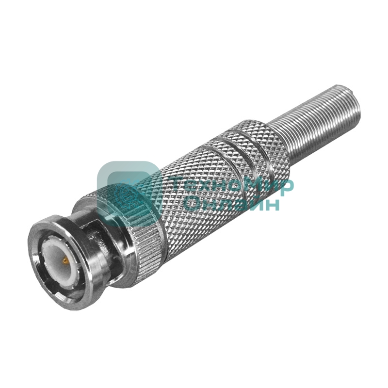 Разъем штекер PROconnect BNC под пайку с пружиной металл (универсальный)