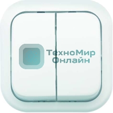 Выключатель Кунцево-Электро 2-кл. ОП Валентина 10А IP20 А56-025 бел.