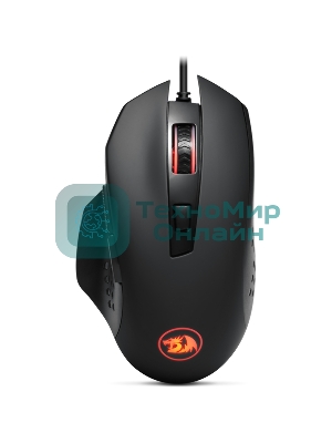 Мышь проводная Redragon Gainer черный, 3200 dpi, USB, кнопки - 6