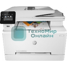 МФУ лазерное HP Color LaserJet Pro M283fdw (7KW75A), A4, цветной, печ. до 21 стр/мин., скан. до 26 стр/мин. (ч/б) 22 стр/мин. (цвет), 600 x 600 dpi (печать) 300x300dpi (скан), USB, RJ-45, Wi-Fi, Air Print, Mopria