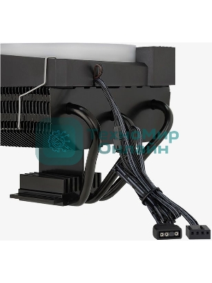 Кулер для процессора AeroCool/Formula Cylon 3H черный, 120 мм, алюминий, 1800 об/мин, 24.3 дБ, 4 pin, 125 Вт, 98 мм