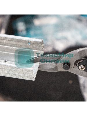 Ножницы по металлу Matrix 250мм пряморежущие обрезиненныерукоятки