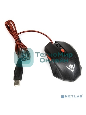 Мышь проводная Dialog Nakatomi MOG-08U черный, 2400 dpi, USB, кнопки - 6