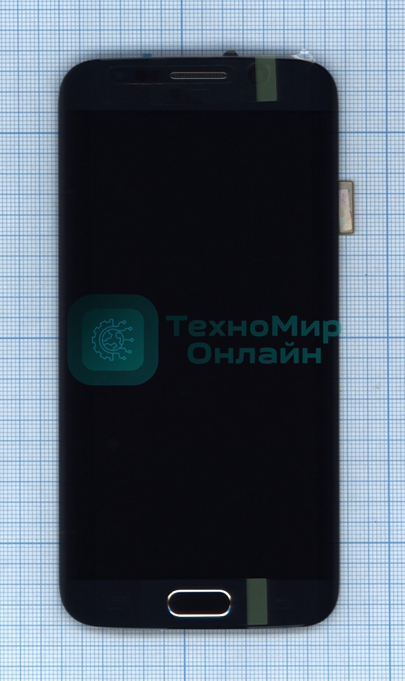 Дисплей для Samsung Galaxy S6 Edge SM-G925F черный с рамкой