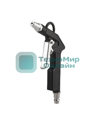 Пистолет продувочный пневматический Kranz металлический, с удлиненным соплом (135 мм)