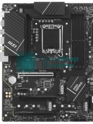 Материнская плата MSI PRO Z790-P WIFI, LGA 1700, Intel Z790, 4xDDR5, 6xSATA, 4xM.2, 1xPCIe 5.0 x16, 1xPCIe 4.0 x16, 1xPCIe 3.0 x16, 1xPCIe x1, 1xHDMI, 1xDP, 1x2.5Gb LAN, 4xUSB-A 2.0, 2xUSB-A 3.2 Gen 1, 1xUSB-A 3.2 Gen 2, 1xUSB-C 3.2 Gen 2x2, 6x3.5мм, 7.1, ATX
