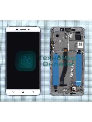 Дисплей для Asus ZenFone 3 Laser ZC551KL белый с рамкой