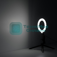 Светильник кольцевой Gauss 10W 600lm 3000-6500K 5V USB IP20 160x23мм черный дим, пульт LED 8