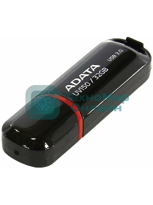 Флешка USB ADATA UV150 (AUV150-32G-RBK), 32Gb, USB 3.0, R/W 100/30, черный