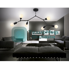 Светильник Ambrella light TR8036/6 BK черный E27*6 max 40W D670*590
