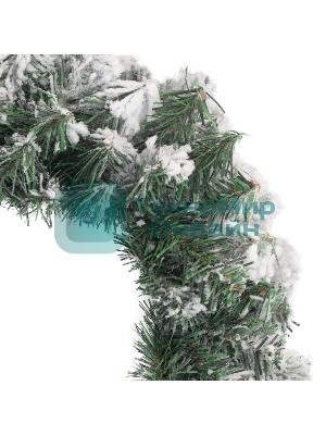 Заснеженный еловый венок Neon-night Ø 45 см, ПВХ