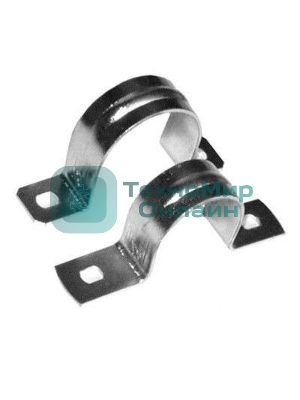Скоба с внутр. d16мм двухлап. метал. оцинк. Рувинил С21416