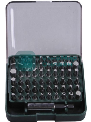 Отвертки-насадки (биты) Набор Kraftool Биты с адаптером в пластиковом боксе, Cr-V, 61 предмет 26140-H61