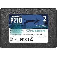 Накопитель SSD Patriot P210, 2Tb, SATA III, 2.5