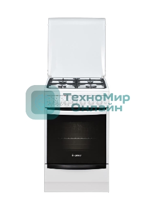 Плита комбинированная Gefest ПГЭ 5102-03 0023 белый, конфорок 4 газовых, духовка 55 л, 50 см x 85 см x 58.5 см