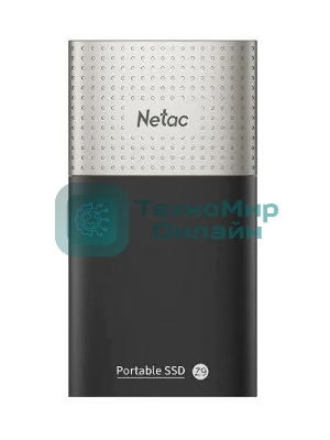 Внешний SSD Netac Z9, 128 Gb, USB 3.2 Gen 2 Type-C, R/W 550/480, черный