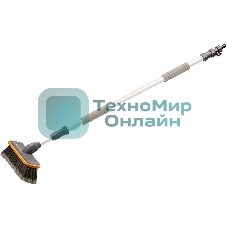 Щетка Stels 55227 щетка с подачей водытелескоп. 2 части ручка телескопическая