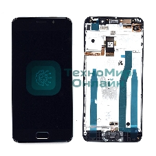 Дисплей для Asus ZenFone 3s Max ZC521TL черный с рамкой