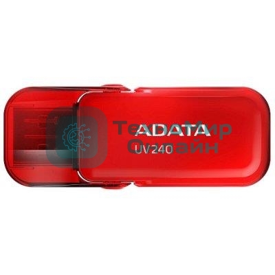 Флешка USB ADATA UV240 (AUV240-64G-RRD), 64Gb, USB 2.0, R/W 15/5, красный