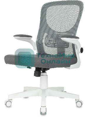 Кресло Бюрократ ASTER N-W TW-04 Neo Grey темно-серый, сетка/ткань, 120 кг, механизм качания