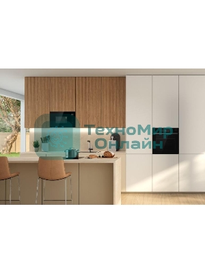 Встраиваемая микроволновая печь Gorenje BM201SG3BG, 20 л, 5 уровней мощности, 8 автопрограмм, сенсорное управление, дисплей, гриль, поворотный стол, AquaClean, автоменю черный