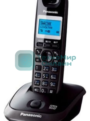 Телефон беспроводной (DECT) Panasonic KX-TG2521RUT (титан) АОН, Caller ID,спикерфон,голосовой АОН,полифония,цифровой автоответчик