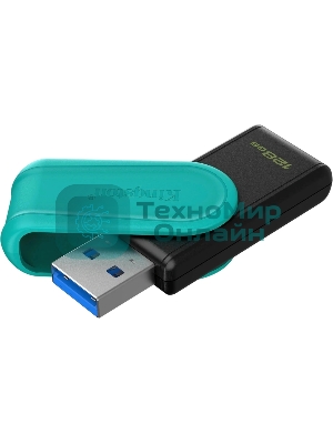 Флешка USB Kingston DataTraveler Exodia S (DTXS/128Gb), 128Gb, USB 3.2 Gen 1, R/W 150/60, бирюзовый/черный