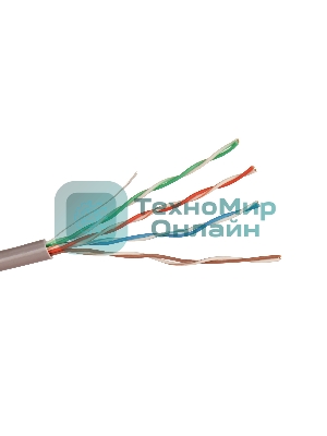 Кабель Exegate UTP EX264556RUS 4 пары кат.5e Exegate чистая 100% медь, бухта 305м, серый, PVC