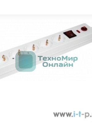 Сетевой фильтр IEK WFP10-16-05-03-N чСФ-05К-выкл. 5 мест 2Р+РЕ/3 метра 3х1 мм2