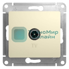 Механизм розетки TV 1-м СП Glossa 1DB беж. SchE GSL000291