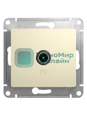 Механизм розетки TV 1-м СП Glossa 1DB беж. SchE GSL000291