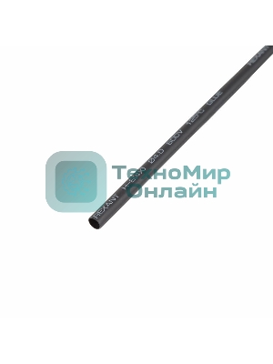 Термоусаживаемая трубка клеевая Rexant 4,0/1,0 мм, (4:1) черная, упаковка 10 шт. по 1 м