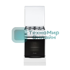 Плита комбинированная Gefest ПГЭ 5102-03 белый, конфорок 4 газовых, духовка 55 л, 50 см x 85 см x 58.5 см