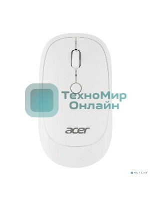 Мышь беспроводная Acer OMR138 белый, 1600 dpi, радиоканал, USB, кнопки - 4