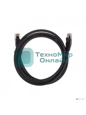 Патч-корд U/UTP Rexant cat.6, RJ45-RJ45, неэкранированный, 26AWG, LSZH, черный, 2 м
