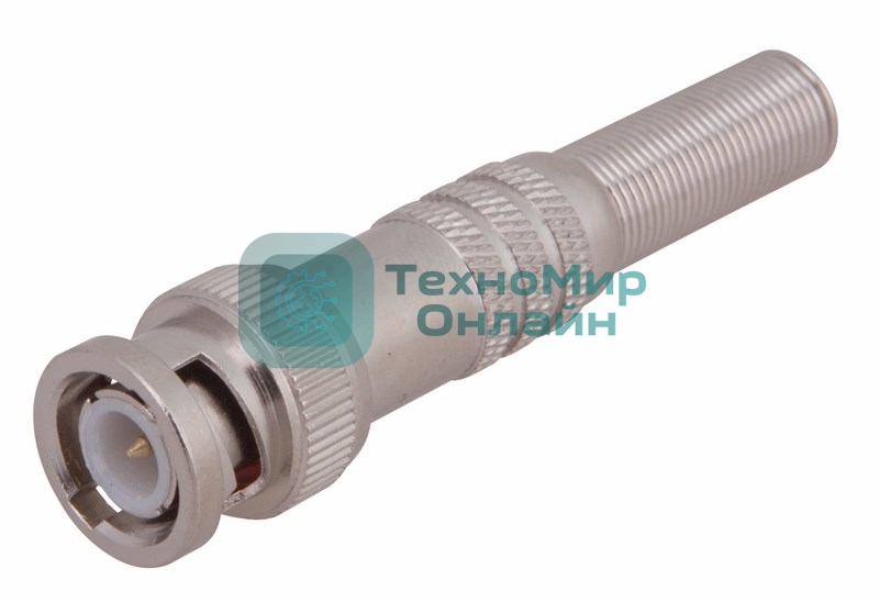 Разъем Rexant штекер BNC под пайку с пружиной металл (универсальный)