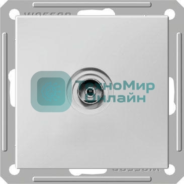 Механизм коннектора TV антены 1-м СП W59 оконечная без рамки бел. SchE RTS-151-1-86