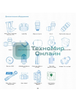 Насосная станция ДЖАМБО 70/50П-241100Вт глубина до 8м высота до 50м 4200л/ч 24л