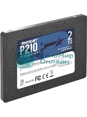 Накопитель SSD Patriot P210, 2Tb, SATA III, 2.5