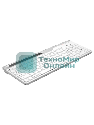 Клавиатура беспроводная A4Tech Fstyler FBK25, USB, Bluetooth/Радиоканал, белый/серый