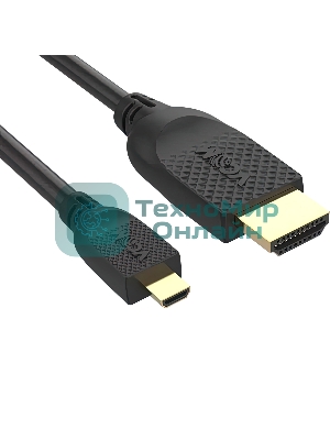 Кабель HDMI-19M --MicroHDMI-19M ver 2.0 1,5 м VCOM CG587-1.8M