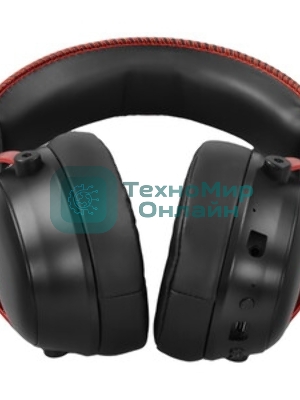Гарнитура Acer OHR401 чёрный, беспроводная + проводная, USB/Bluetooth/mini jack 3.5 мм, до 55 ч, подсветка