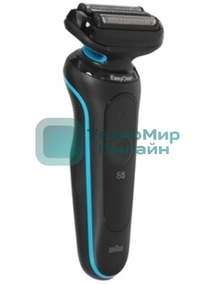 Электробритва Braun 51-M1000s черный/голубой