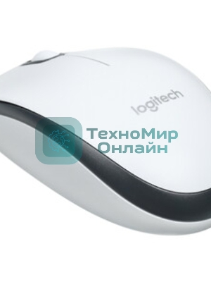 Мышь проводная Logitech M100R белый, 1000 dpi, USB, кнопки - 3